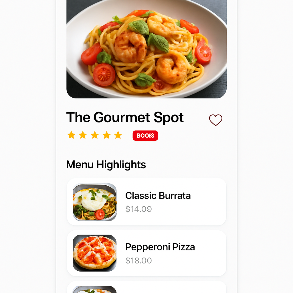 DineNear restaurant detail page